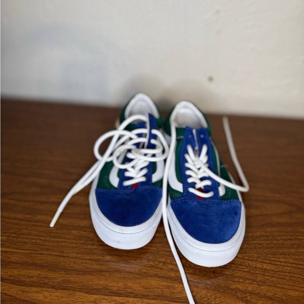 Vans Blue and Green Sneakers
